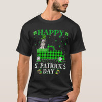 Buffalo Plaid Green Truck Malamute Dog St. Patrick