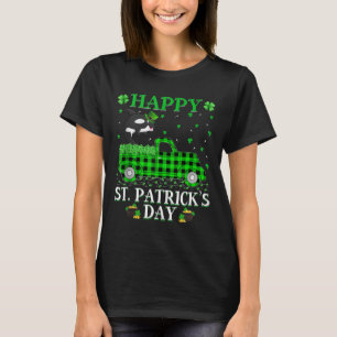 Buffalo Plaid Green Truck Orca Fish St Patrick S D T-Shirt