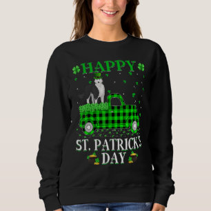 Buffalo Plaid Green Truck Siberian Husky Dog St Pa Sweatshirt