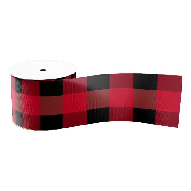Buffalo plaid grosgrain ribbon (Spool)
