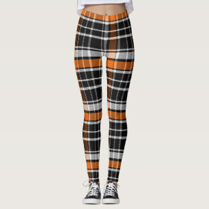 Buffalo Plaid Halloween Pattern Leggings