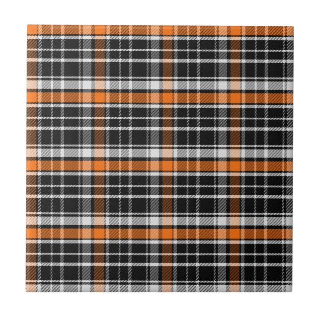  Buffalo Plaid Halloween Pattern Tile (Front)