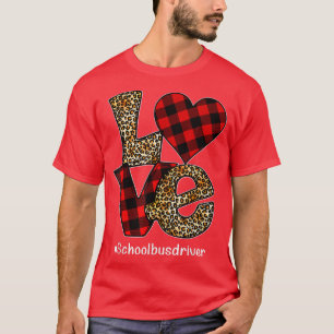 Buffalo Plaid Hearts Valentine's Day For School bu T-Shirt