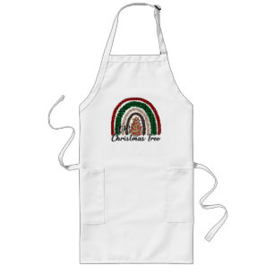 Buffalo Plaid & Leopard Print Rainbow (2) Long Apron