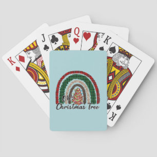 Buffalo Plaid & Leopard Print Rainbow (2) Playing Cards