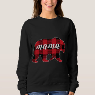 Buffalo Plaid Mama Bear Mum Gifts Christmas Matchi Sweatshirt