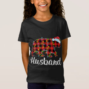 Buffalo Plaid Matching Family Christmas Husband Be T-Shirt