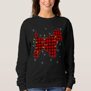 Buffalo Plaid Matching Westie Dog Christmas Pajama Sweatshirt