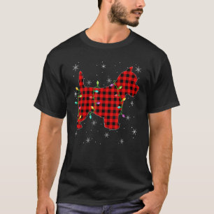 Buffalo Plaid Matching Westie Dog Christmas Pajama T-Shirt