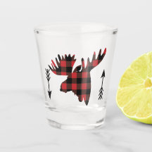 Buffalo Plaid Moose Head Arrows