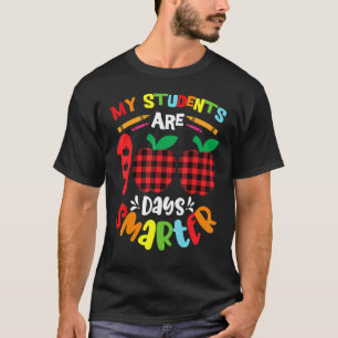 Buffalo Plaid My Students Are 100 Days Smarter Tea T-Shirt