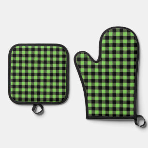 Buffalo Plaid Oven Mitt & Pot Holder Set