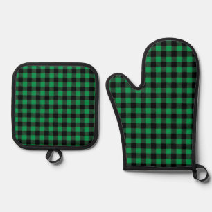 Buffalo Plaid Oven Mitt & Pot Holder Set