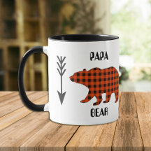 Buffalo Plaid Papa Bear