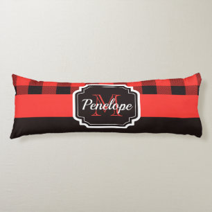 Buffalo Plaid Pattern Body Cushion