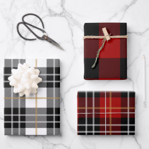 Buffalo Plaid Pattern Wrapping Paper Sheet