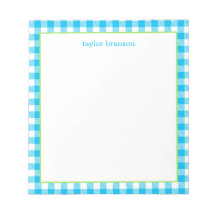 Buffalo Plaid Personalised Notepad