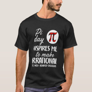 Buffalo Plaid Pi Symbol Pi Day Inspires Me Math Lo T-Shirt