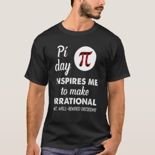 Buffalo Plaid Pi Symbol Pi Day Inspires Me Math Lo T-Shirt
