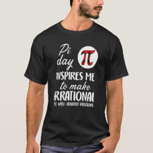 Buffalo Plaid Pi Symbol Pi Day Inspires Me Math T-Shirt