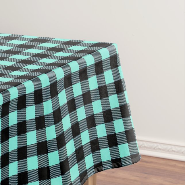 Buffalo Plaid Print Tablecloth (In Situ)