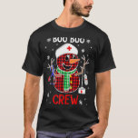 Buffalo Plaid Snowman Nurse Boo Boo Crew Christmas T-Shirt<br><div class="desc">Buffalo Plaid Snowman Nurse Boo Boo Crew Christmas Costume</div>