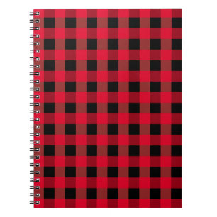Buffalo plaid spiral notebook