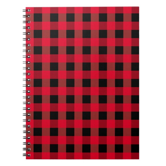 Buffalo plaid spiral notebook (Front)