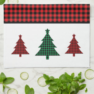 Buffalo Plaid Tree Tea Towel