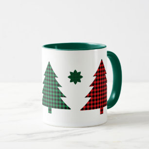 Buffalo Plaid Trees Mug