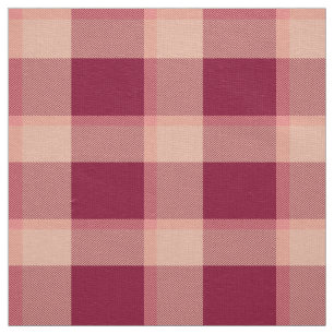 Buffalo plaid trendy modern checks red fabric