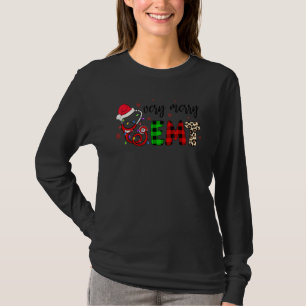 Buffalo Plaid Very Merry Emt Nurse Life Merry Chri T-Shirt
