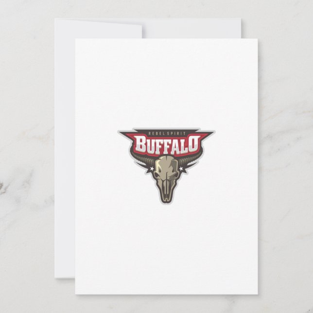 buffalo rebel spirit invitation (Front)
