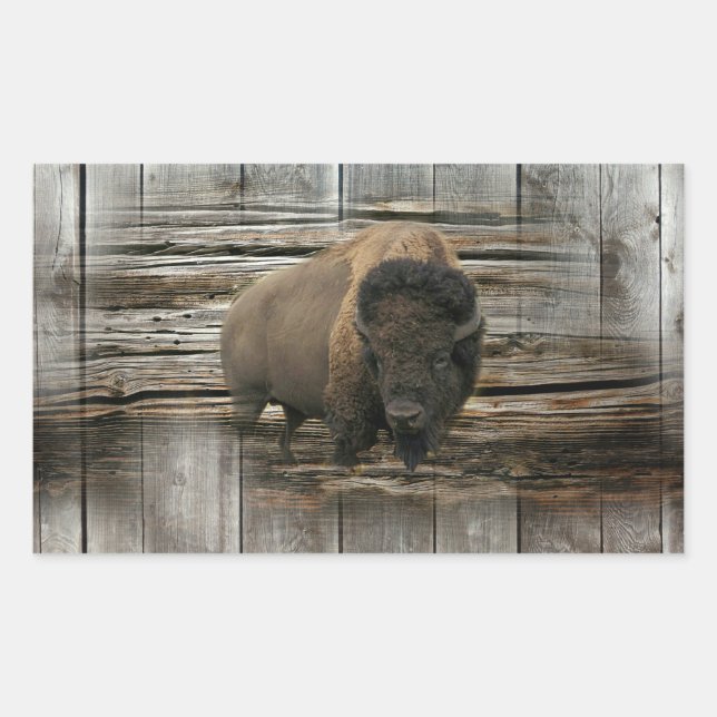 Buffalo Rectangular Sticker (Front)