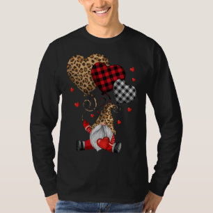 Buffalo Red Black Plaid And Leopard Hearts Valenti T-Shirt
