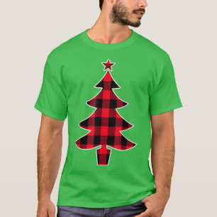 Buffalo red Plaid Christmas Tree for Mum Dad and T-Shirt