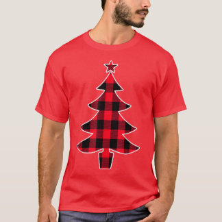 Buffalo red Plaid Christmas Tree for Mum Dad and T-Shirt