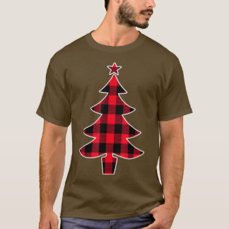 Buffalo red Plaid Christmas Tree  for Mum Dad and  T-Shirt