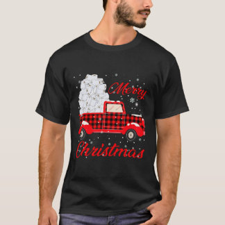 Buffalo Red Plaid Truck Merry Christmas Toilet Pap T-Shirt