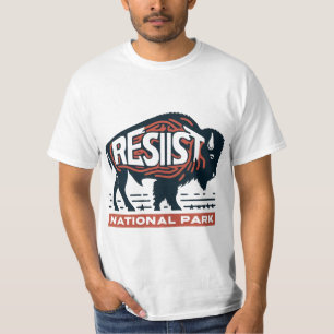 Buffalo Resist Save Our National Park Conservation T-Shirt