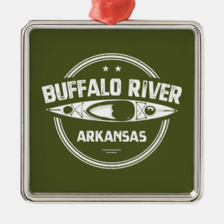 Buffalo River, Arkansas Metal Tree Decoration
