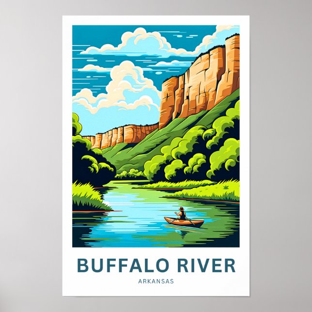 Buffalo River Arkansas Travel Print (Front)