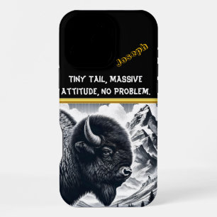 Buffalo Roaming by Snowy Mountains iPhone 16 Pro Max Case
