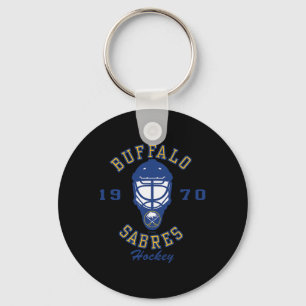 Buffalo Sabres Hockey Mask Gray Nhl Officially Lic Key Ring