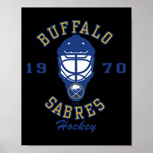 Buffalo Sabres Hockey Mask Gray Nhl Officially Lic Poster