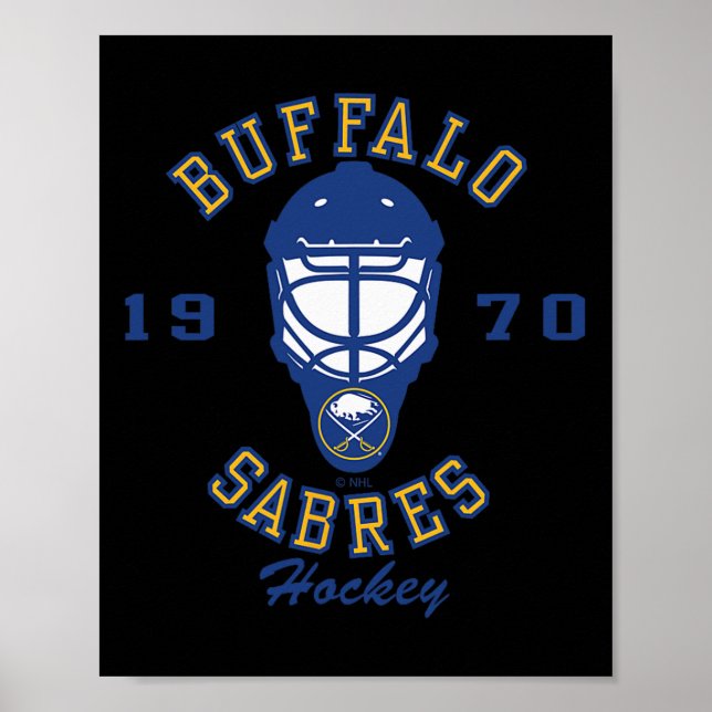 Buffalo Sabres Hockey Mask Gray Nhl Officially Lic Poster (Front)