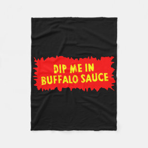 Buffalo Sauce Hot Chicken Wings R Food Fleece Blanket