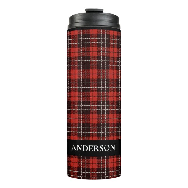 Buffalo Scottish Tartan Plaid Chequered Stainless  Thermal Tumbler (Front)