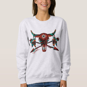Buffalo Skull And Arrows Sweatshirt