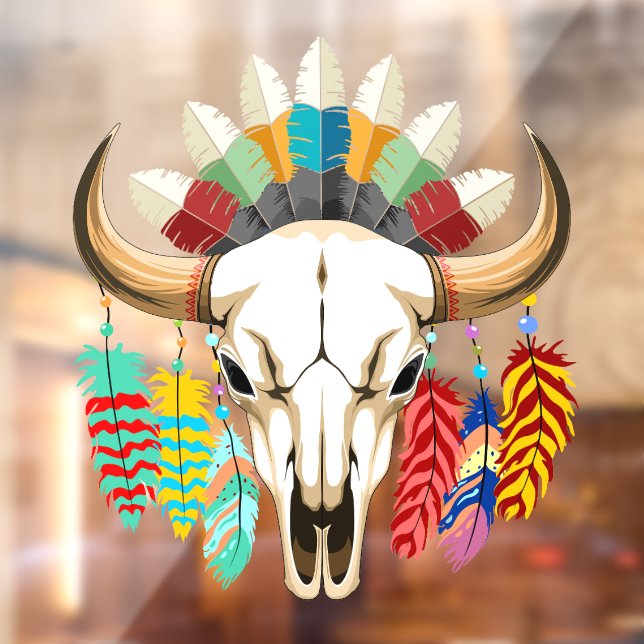 Buffalo Skull Native American Emblem (Sheet 2)
